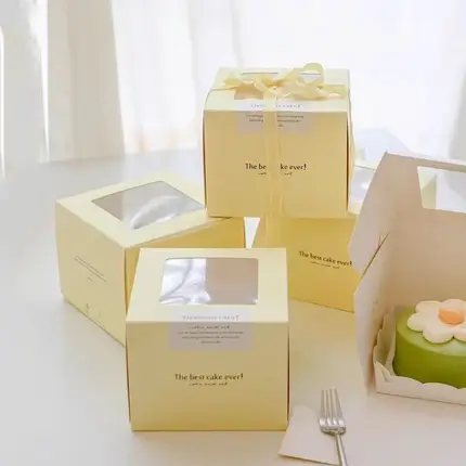 Kraft Window Cake Boxes