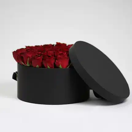 Round Flower Box With Lid