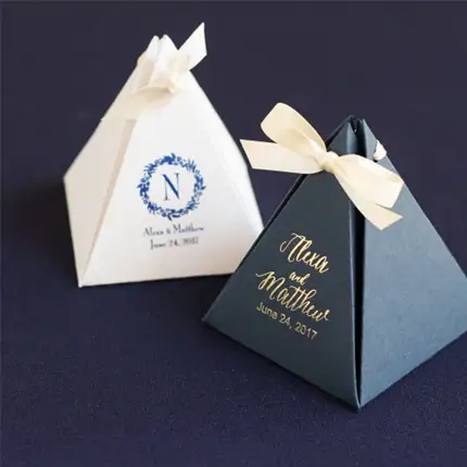 Custom Printed Pyramid Boxes Wholesale